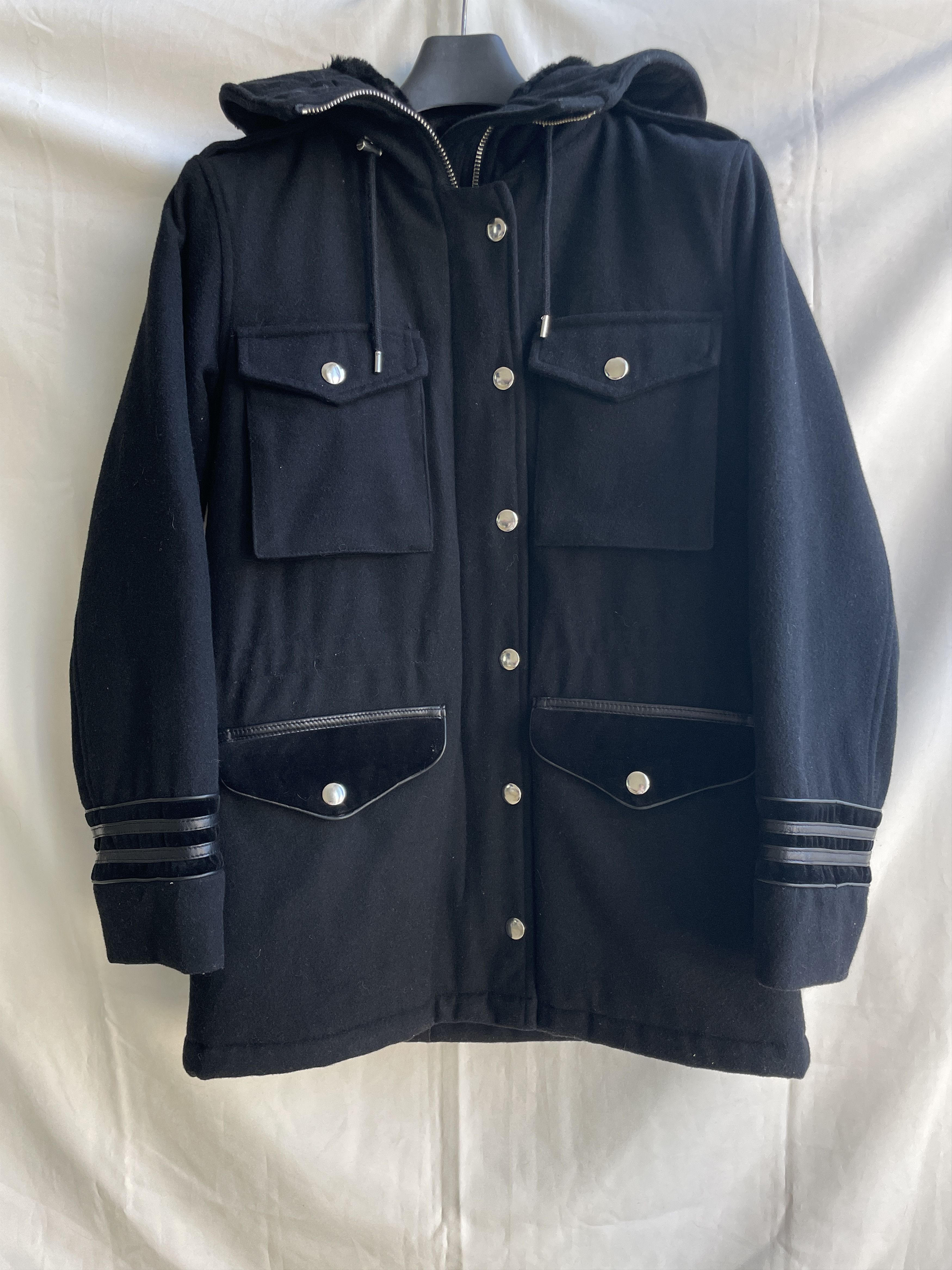 The Kooples The Kooples Womens Wool Parka Duffle Coat Size S Size S / US 4 / IT 40 - 1 Thumbnail