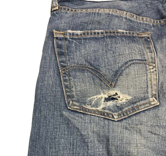 Levi's Vintage Levis 501 Straight Faded Blue Jeans Distressed Size US 36 / EU 52 - 6 Thumbnail