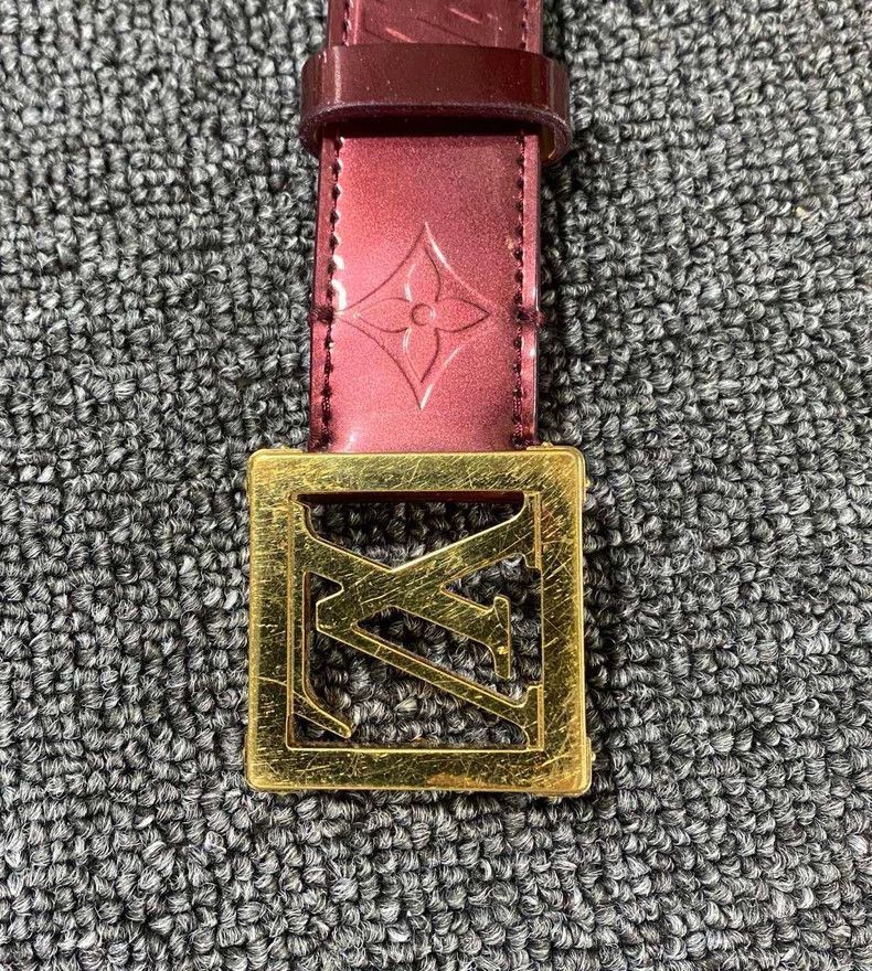 Louis Vuitton louis vuitton red leather belt-2508 Size ONE SIZE - 3 Thumbnail