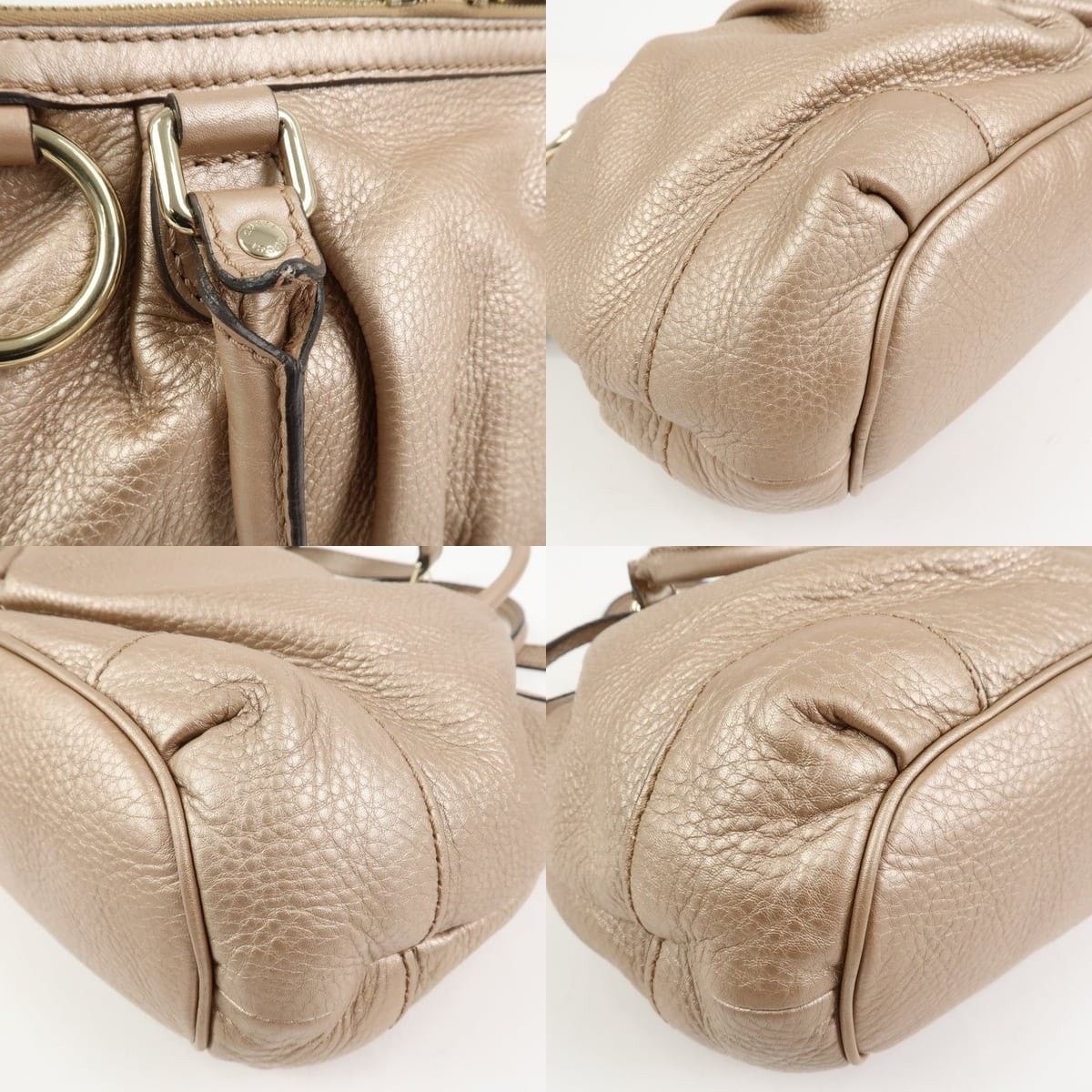 Gucci Gucci Sukey Interlocking G Leather Shoulder Bag Tan Size ONE SIZE - 5 Thumbnail