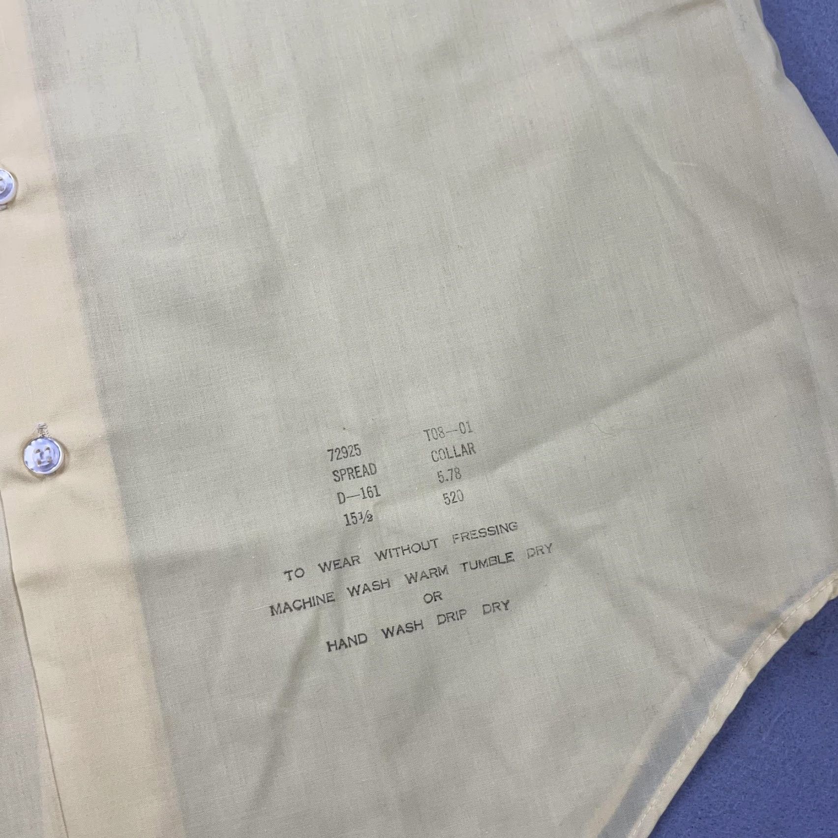 Sears VINTAGE Sears Shirt Mens 15.5 Yellow Perma Prest Easy Care Short Sleeve Camp 80s Size US L / EU 52-54 / 3 - 4 Thumbnail