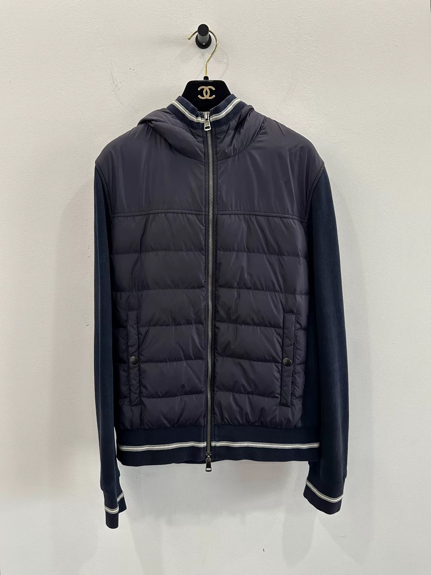 Moncler Moncler Men's Blue Down Knit Jacket Size US M / EU 48-50 / 2 - 1 Thumbnail