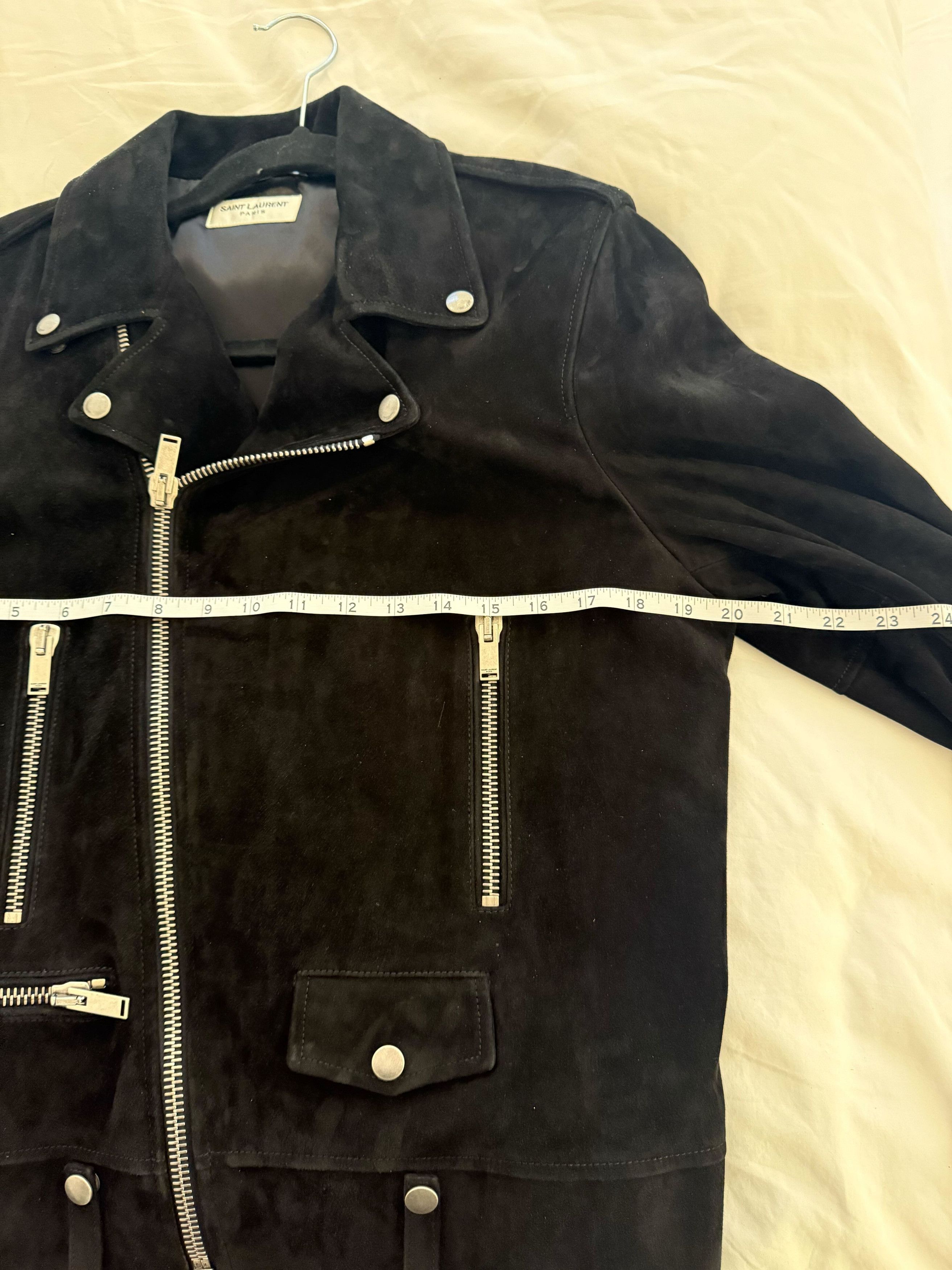 Saint Laurent Paris Saint Laurent Mens Suede Biker Jacket Size 50 Size US M / EU 48-50 / 2 - 6 Thumbnail