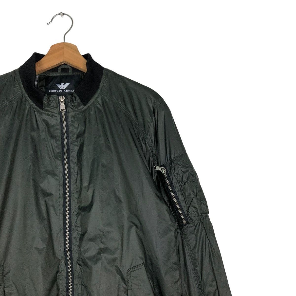 Japanese Brand 🔥VTG FLY RIOT RIOT BOMBER JACKET GIORGIO ARMANI MILITARY Size US XL / EU 56 / 4 - 4 Thumbnail