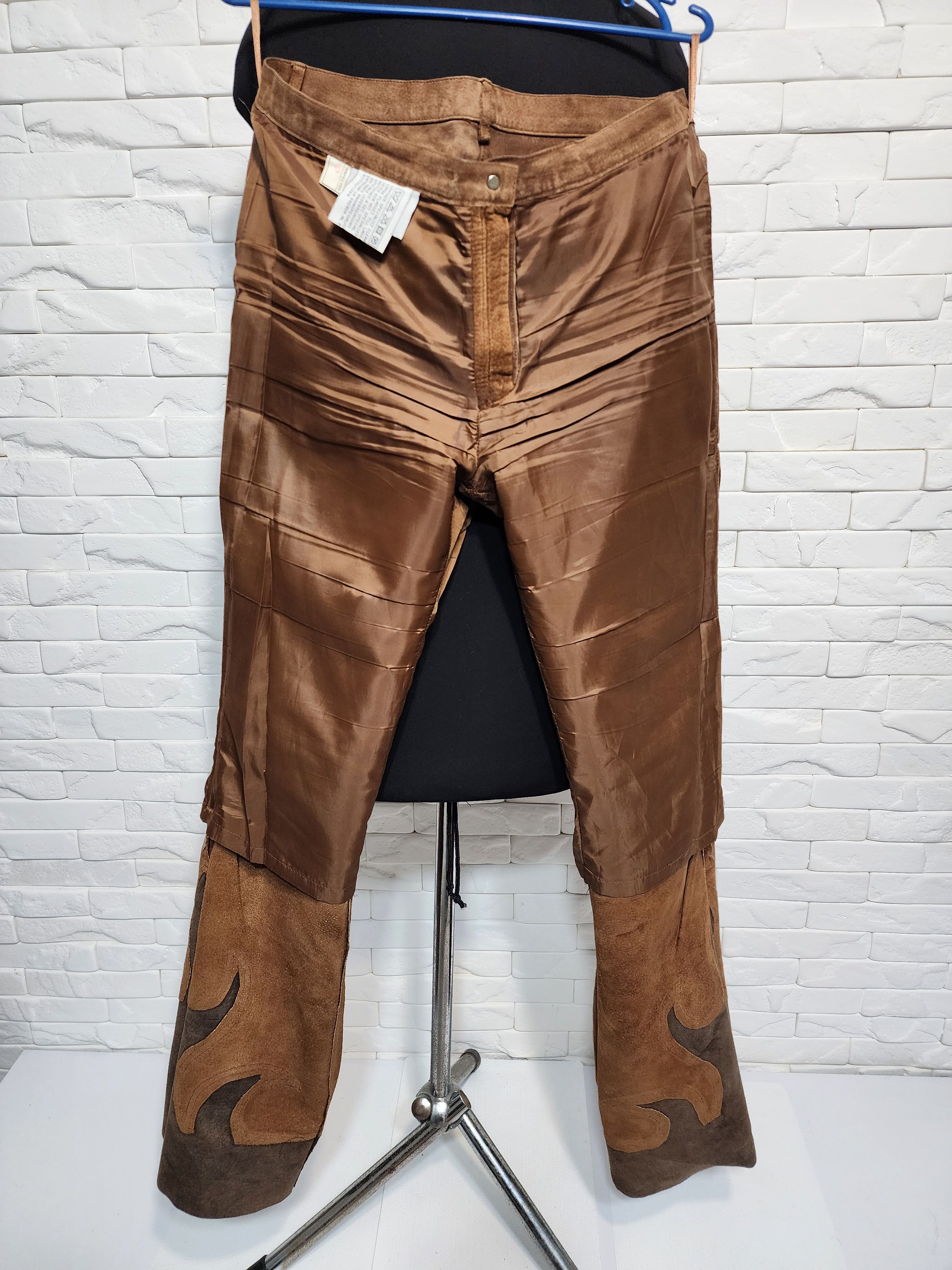 Genuine Leather Women's pants made of genuine leather. Size 32" / US 10 / IT 46 - 8 Thumbnail