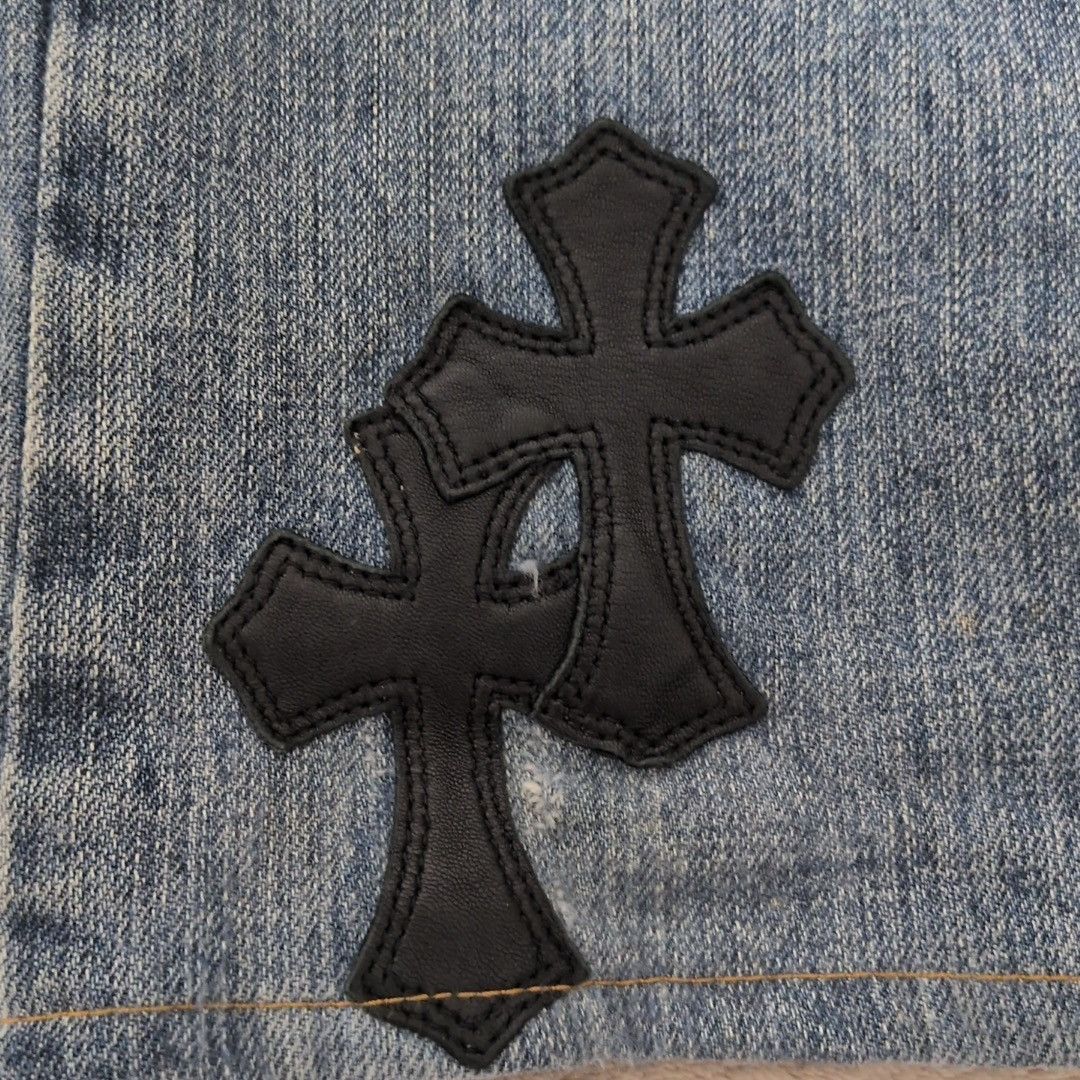 Chrome Hearts Chrome Hearts Dolce Gobbanna Patch Denim Jeans Size US 32 / EU 48 - 14 Thumbnail