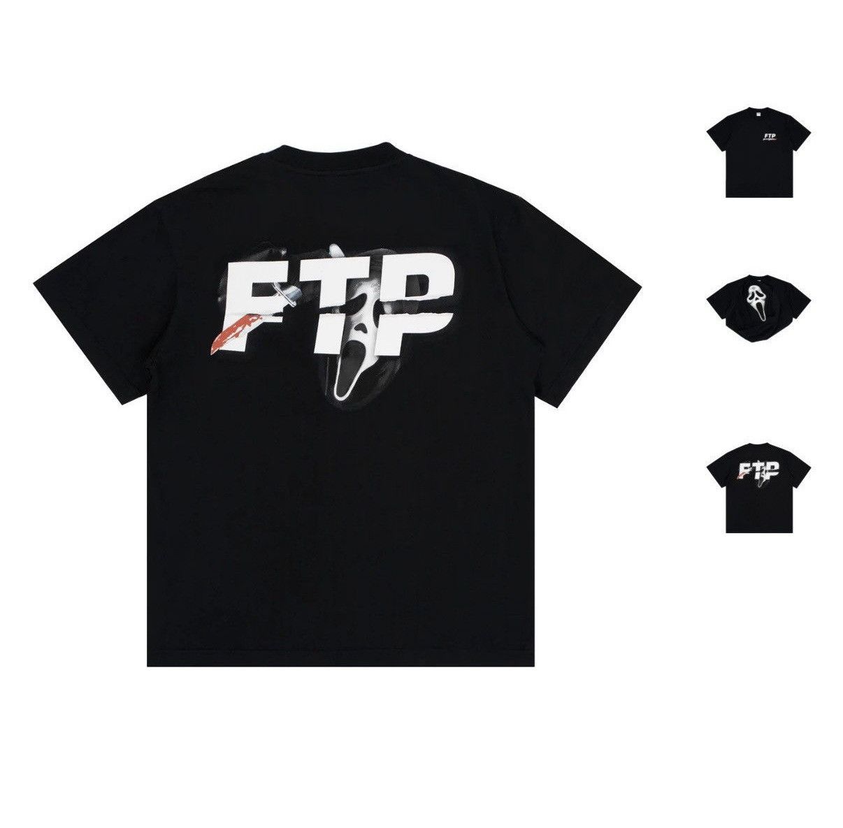 Fuck The Population FTP GhostFace Logo Tee 2026 Shock Drop Updated Graphic! Size US XXL / EU 58 / 5 - 3 Thumbnail