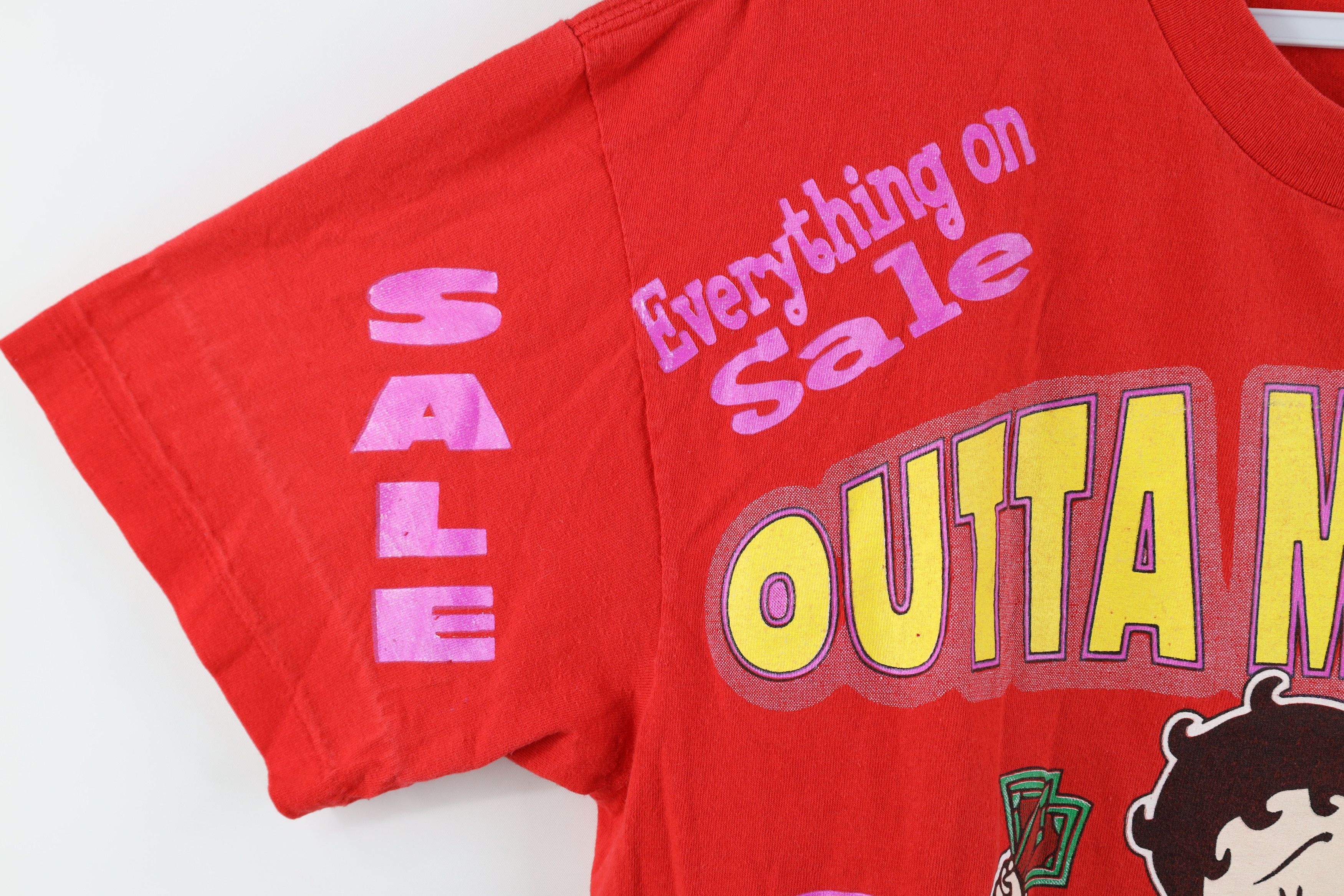 Vintage Vintage 90s Betty Boop Outta My Way Money T-Shirt Red Size L / US 10 / IT 46 - 4 Thumbnail