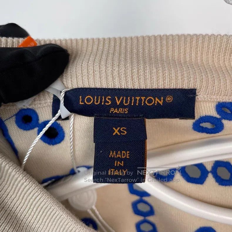 Louis Vuitton Louis Vuitton Blue and White Porcelain Blue Embroidered Ca Size XS / US 0-2 / IT 36-38 - 8 Thumbnail