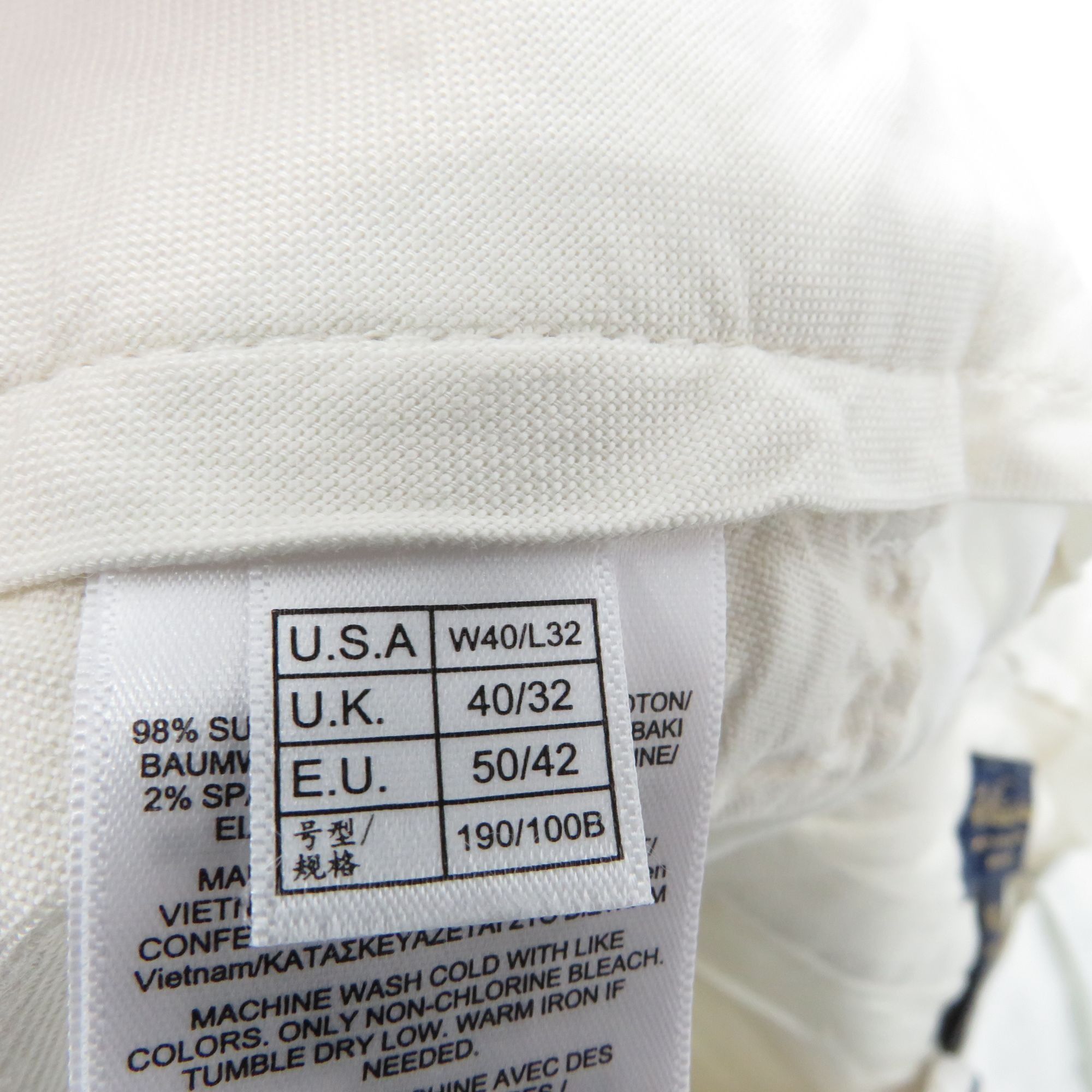 Brooks Brothers Brooks Brothers Milano Fit Mens White Chino Pants 40x32 Casu Size US 40 / EU 56 - 8 Thumbnail