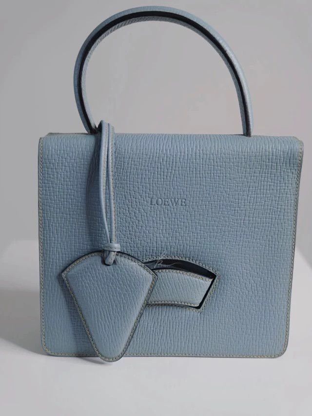 Loewe Loewe Vintage Misty Blue Inverted Triangle Handbag Size ONE SIZE - 4 Thumbnail