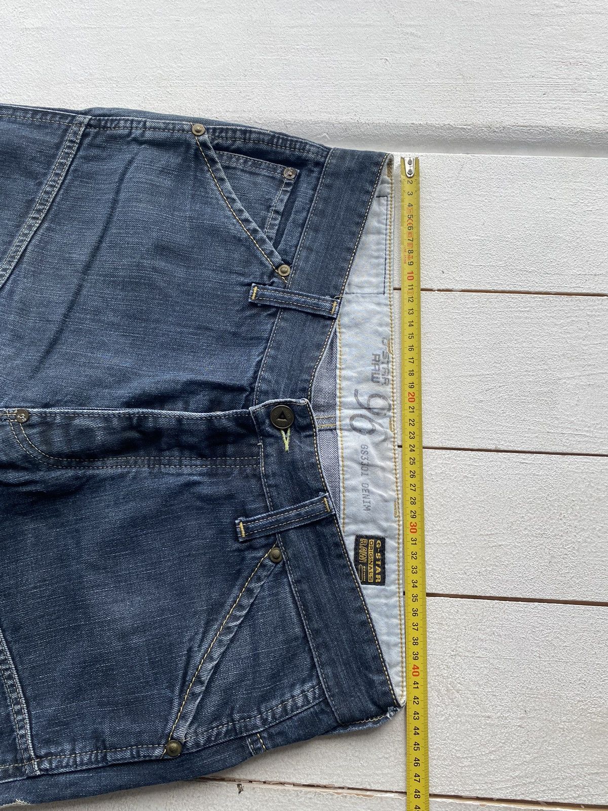G-Star × Vintage 🔥PUNK G STAR OPIUM STRAIGHT 96 BLUE MENS JEANS Y2k BIKER Size US 34 / EU 50 - 15 Thumbnail