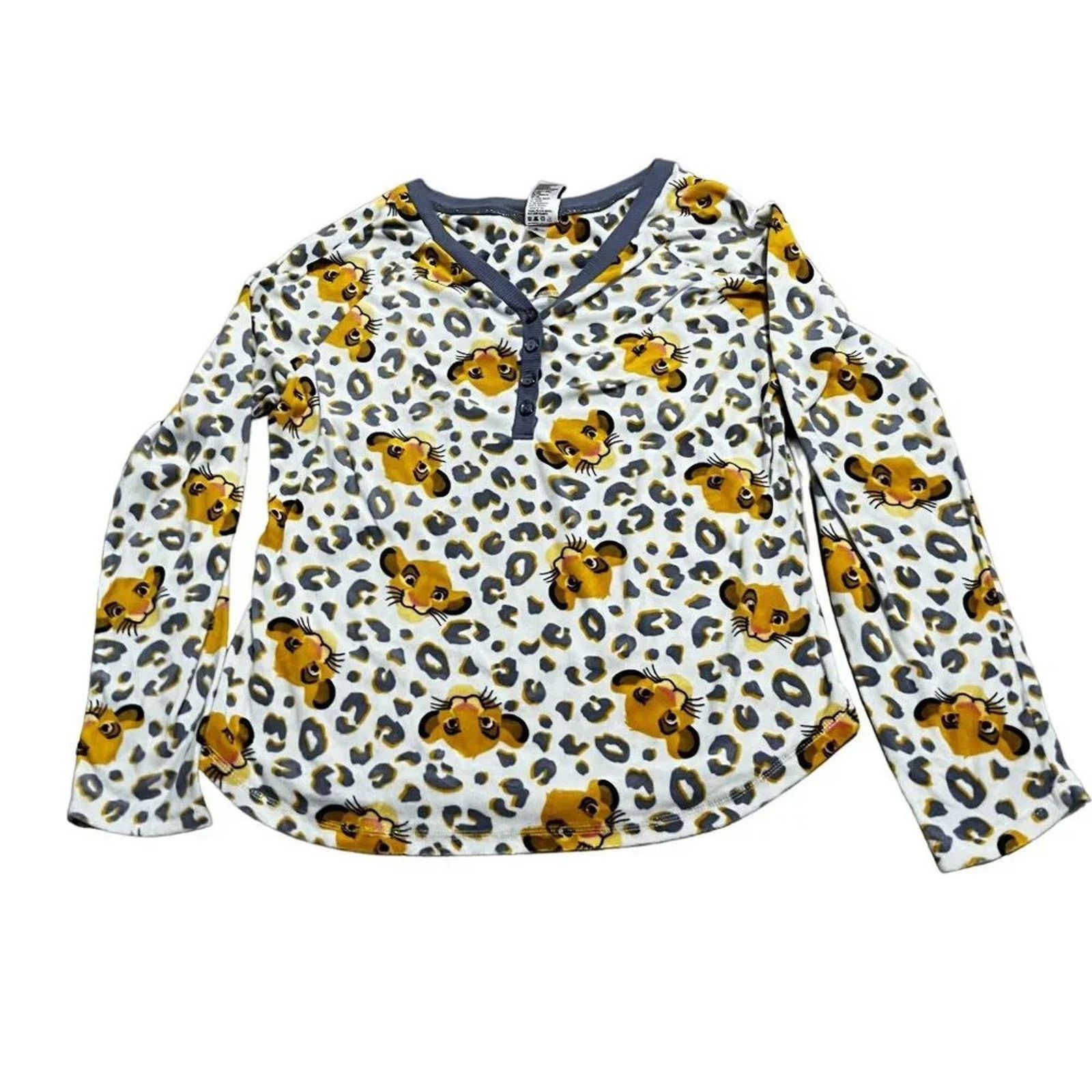 Disney Disney Lion King Simba Leopard Print Soft Fleece Pajama S Size ONE SIZE - 2 Thumbnail