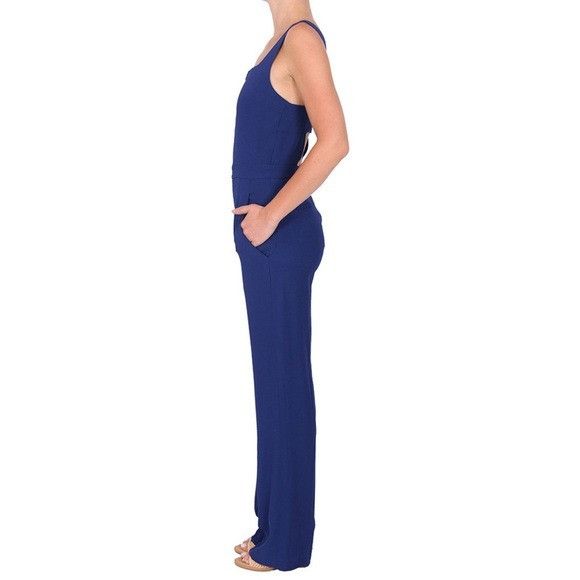 A.L.C. A.L.C. NWT Reed Cutout Open Back Jumpsuit Blue 2 Size 26" / US 2 / IT 38 - 3 Thumbnail