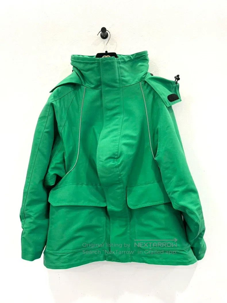 Balenciaga Balenciaga Green Waterproof Windbreaker Jacket Size XXS / US 00 / IT 34 - 1 Thumbnail