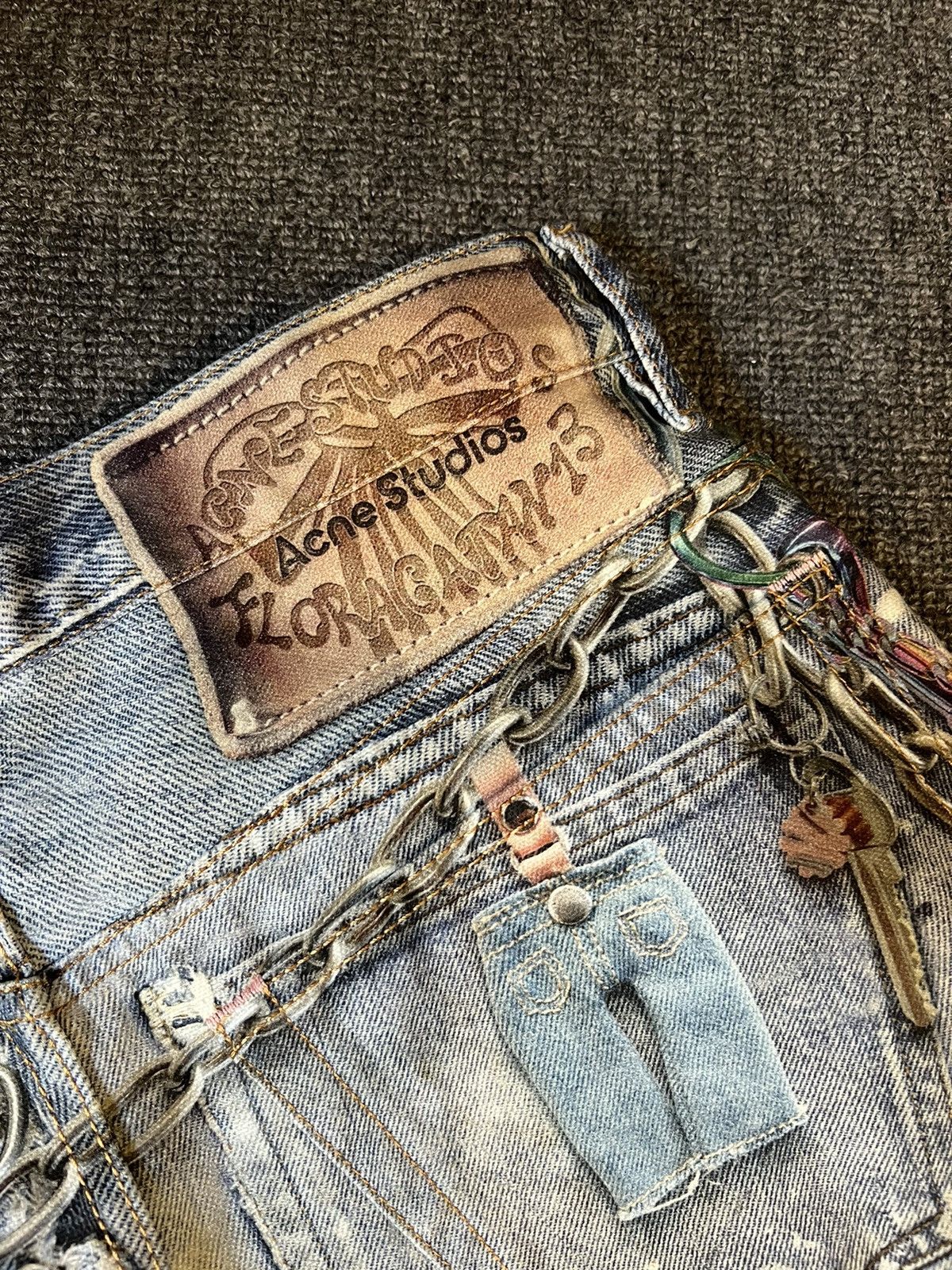 Acne Studios Acne studios loose fit jhort 1981M trompe l’oeil splatter Size US 30 / EU 46 - 3 Thumbnail
