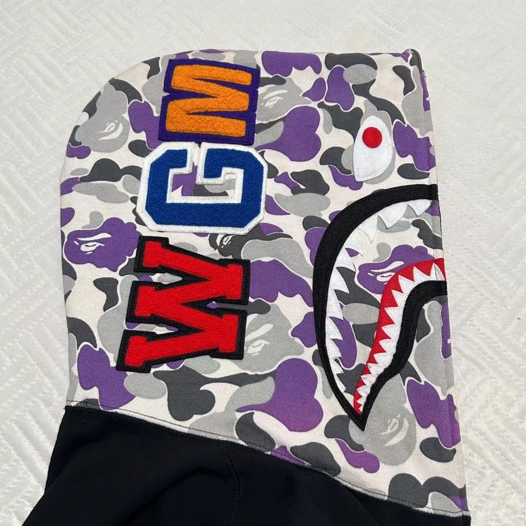 Bape BAPE NYC 10TH ANNIVERSARY BIG SEAN SHARK FULL ZIP HOODIE Size US L / EU 52-54 / 3 - 4 Thumbnail