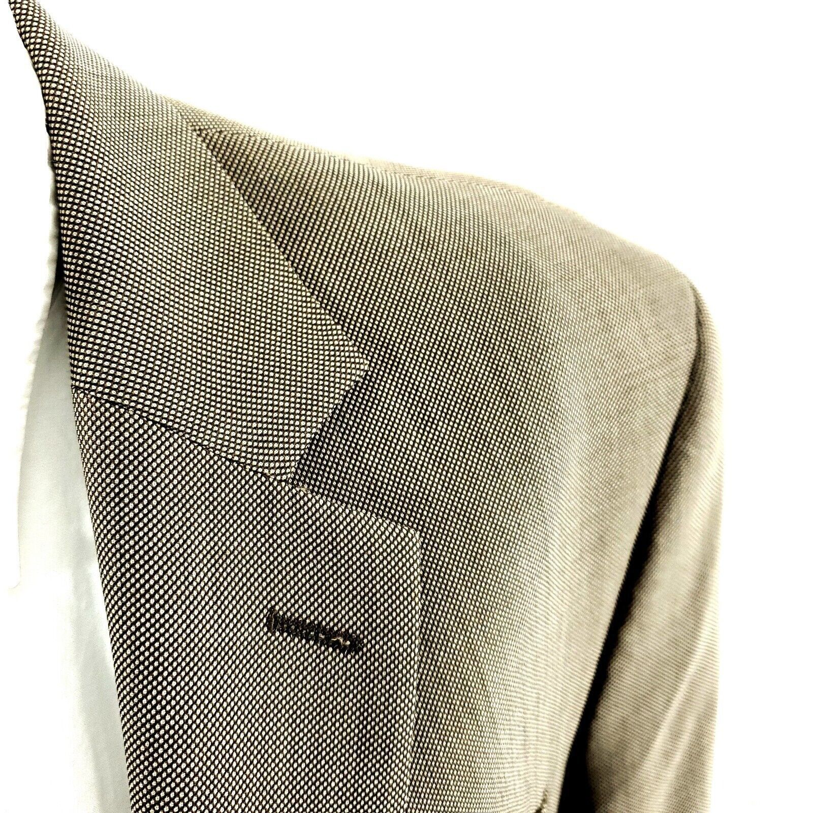 Michael Kors Michael Kors Wool 2 Button Blazer 44R Or Slim 46R Green Tan Size 44R - 2 Thumbnail