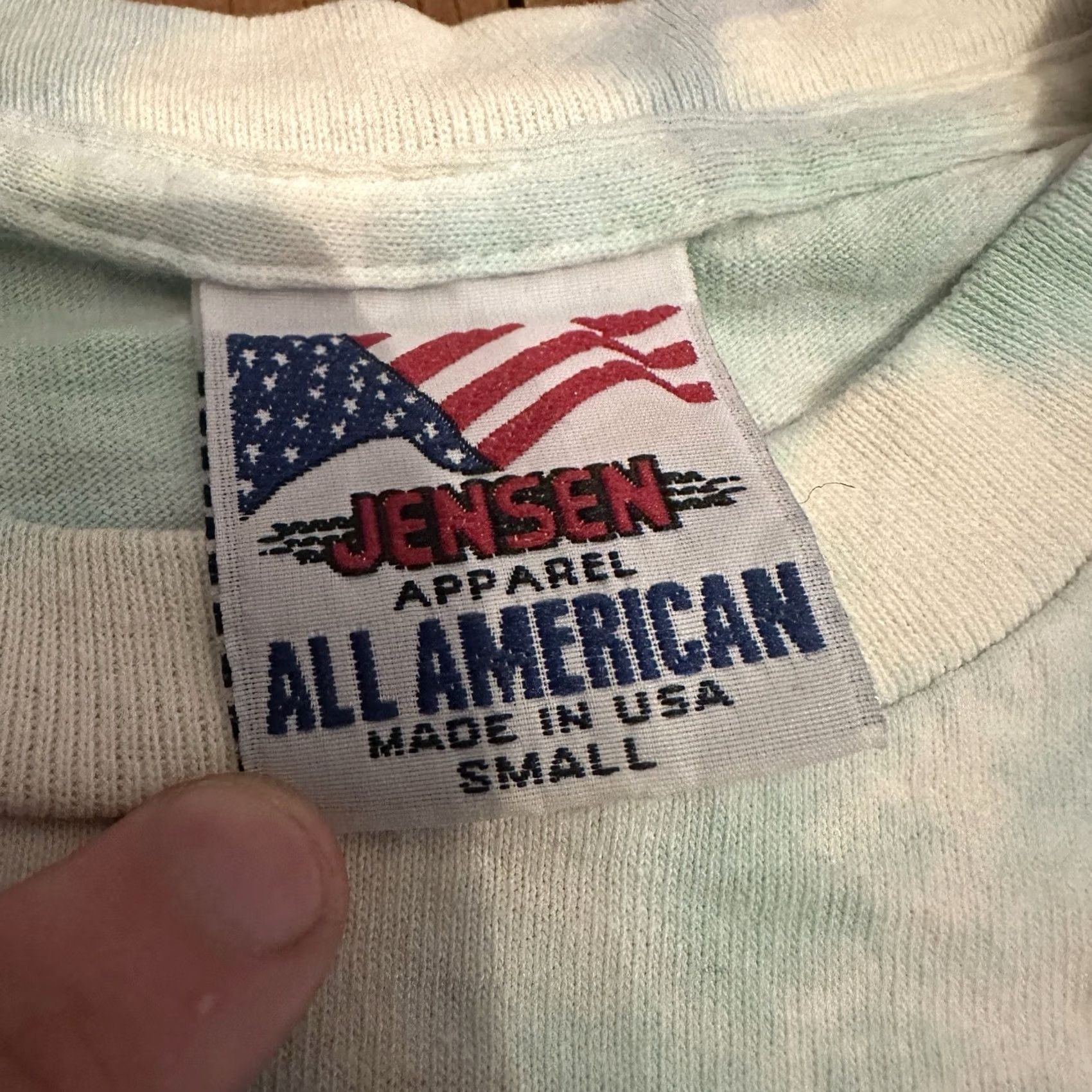 Vintage VINTAGE Tie Dye Music T Shirt JAMnesty Jamming For Justice Small Y2K Jensen Mens S Blue Size US S / EU 44-46 / 1 - 5 Thumbnail