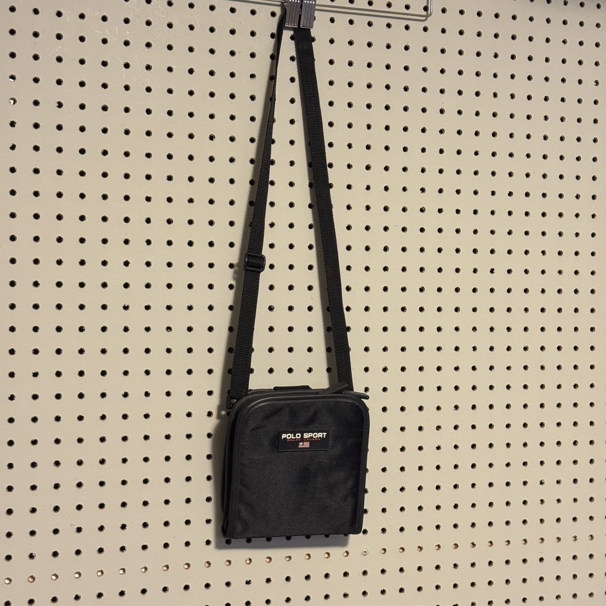 Polo Ralph Lauren Vintage Polo Sport Cd Crossbody Bag Discman Cd Storage in Black, Men's