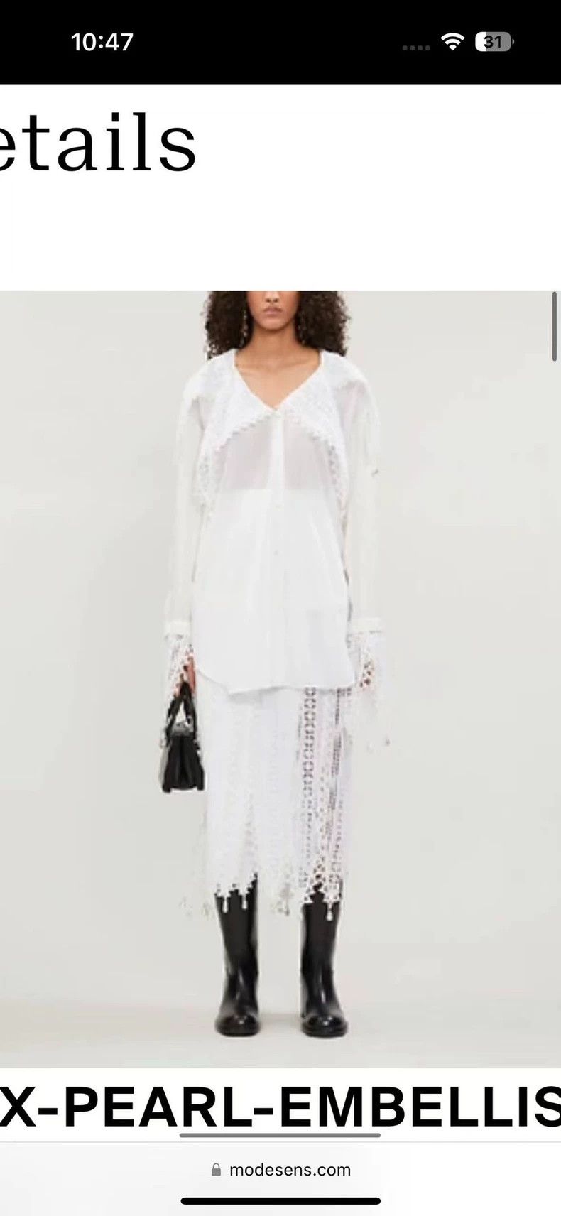 Other LOEWE Ruffled pearl shirt Size M / US 6-8 / IT 42-44 - 5 Thumbnail
