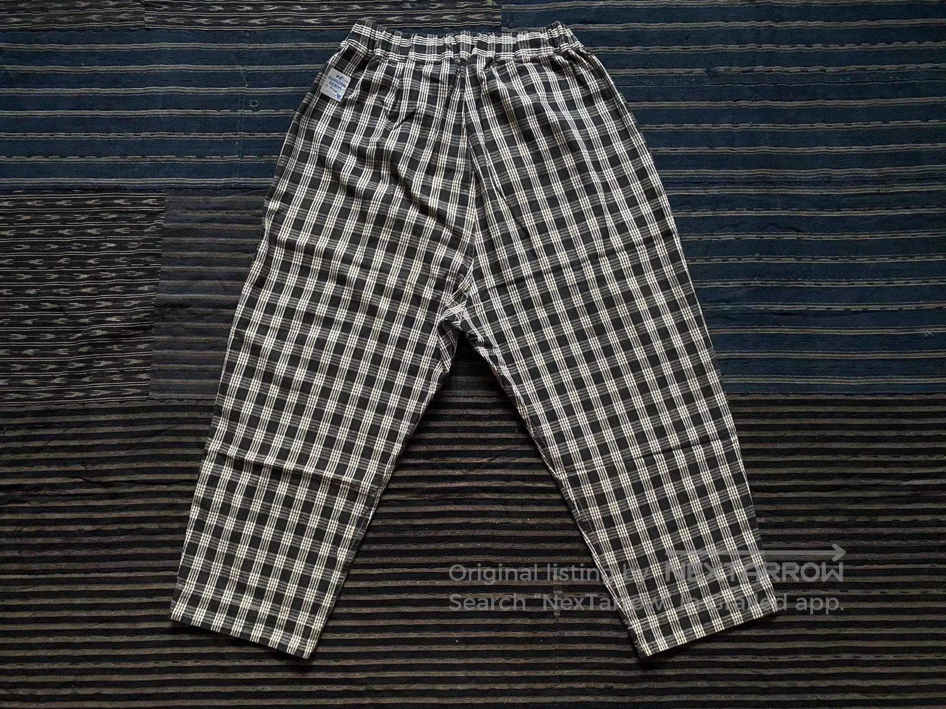 Porter Classic porter classic palaka black check wide pants. Size US 27 - 3 Thumbnail