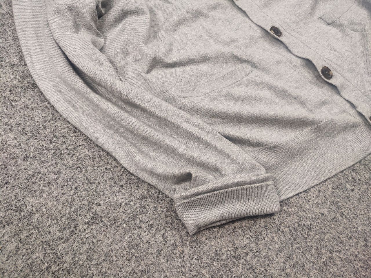 Polo Ralph Lauren Polo Ralph Lauren cotton Light Gray cardigan Sweater Vintage Size US M / EU 48-50 / 2 - 8 Thumbnail