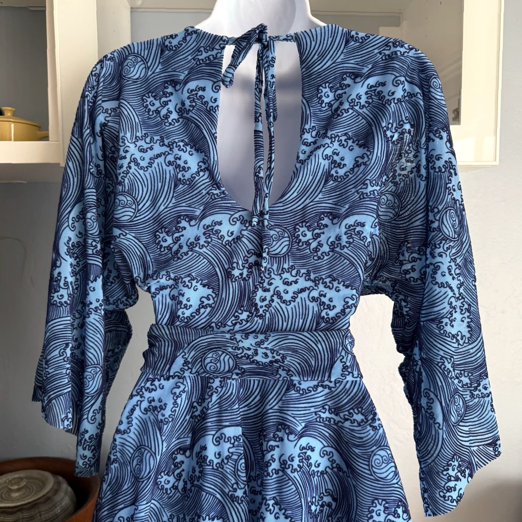 BlackMilk BlackMilk Avatar The Last Airbender Waterbending Kimono Dress Blue XS Size XS / US 0-2 / IT 36-38 - 6 Thumbnail