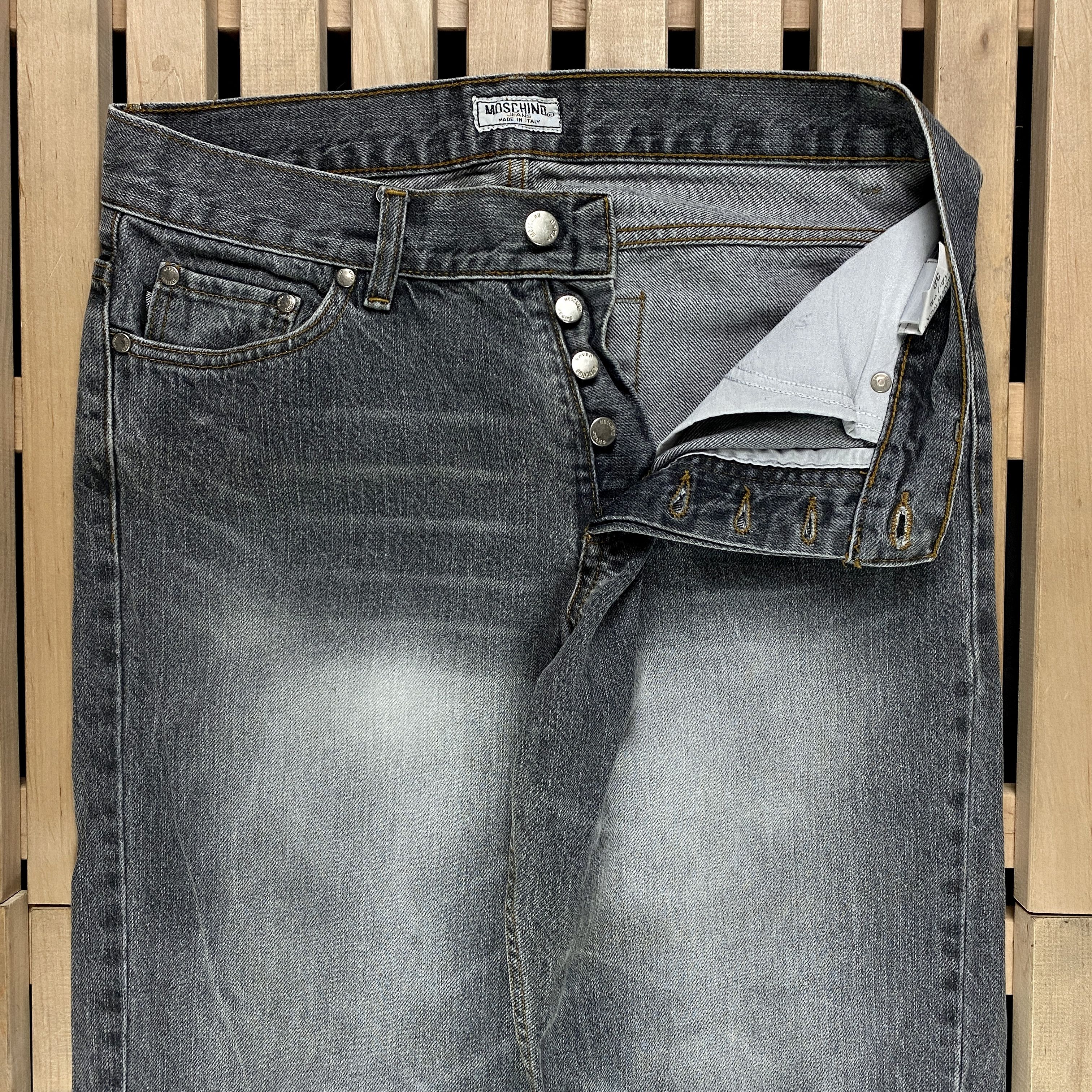 Moschino × Vintage Men’s Denim Jeans Pants Moschino Vintage Size 32 Gray Size US 32 / EU 48 - 4 Thumbnail