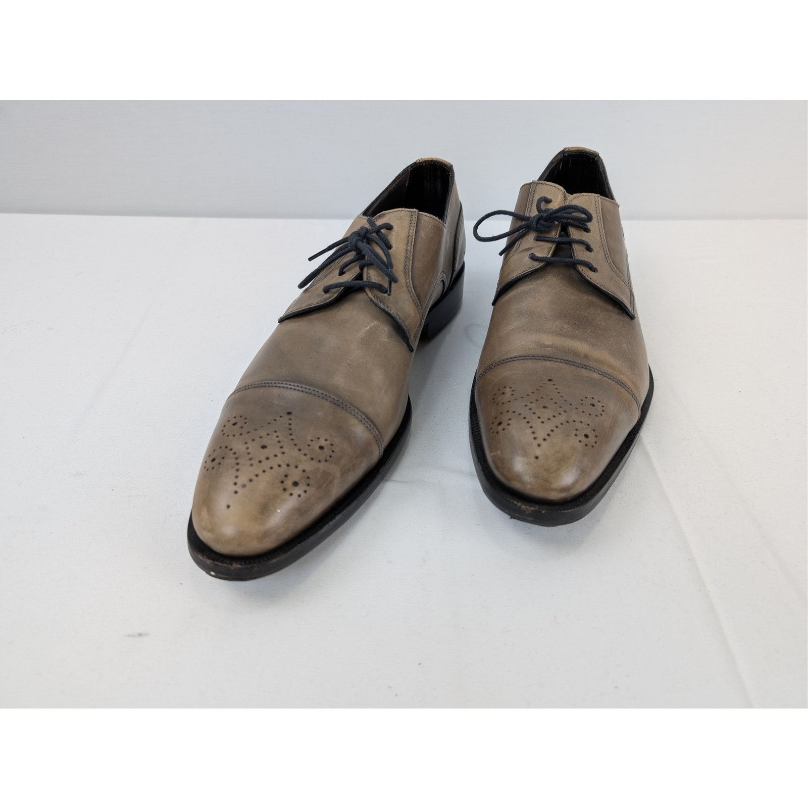 David Eden o1rshd1 CC20 Leather Shoe Boots in Beige Size US 10.5 / EU 43-44 - 6 Thumbnail