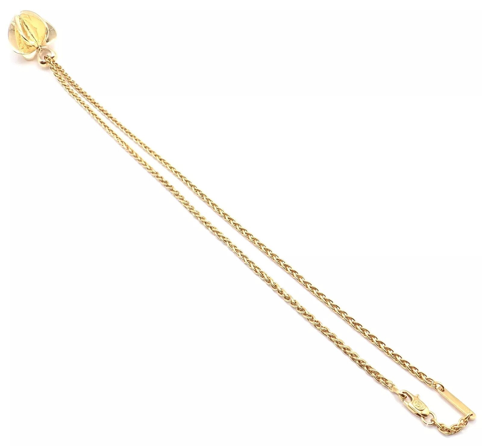 Cartier Authentic! Cartier 18k Yellow Gold Double Chain Necklace Size ONE SIZE - 13 Thumbnail