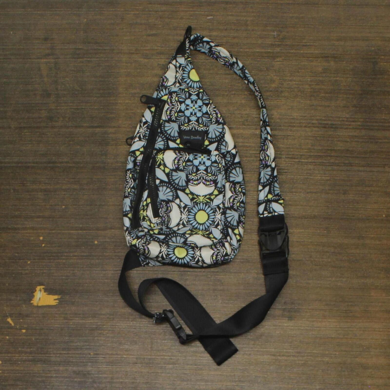 Designer Vera Bradley Backpack with Zip Closure Blue Floral One Size Size ONE SIZE - 1 Thumbnail