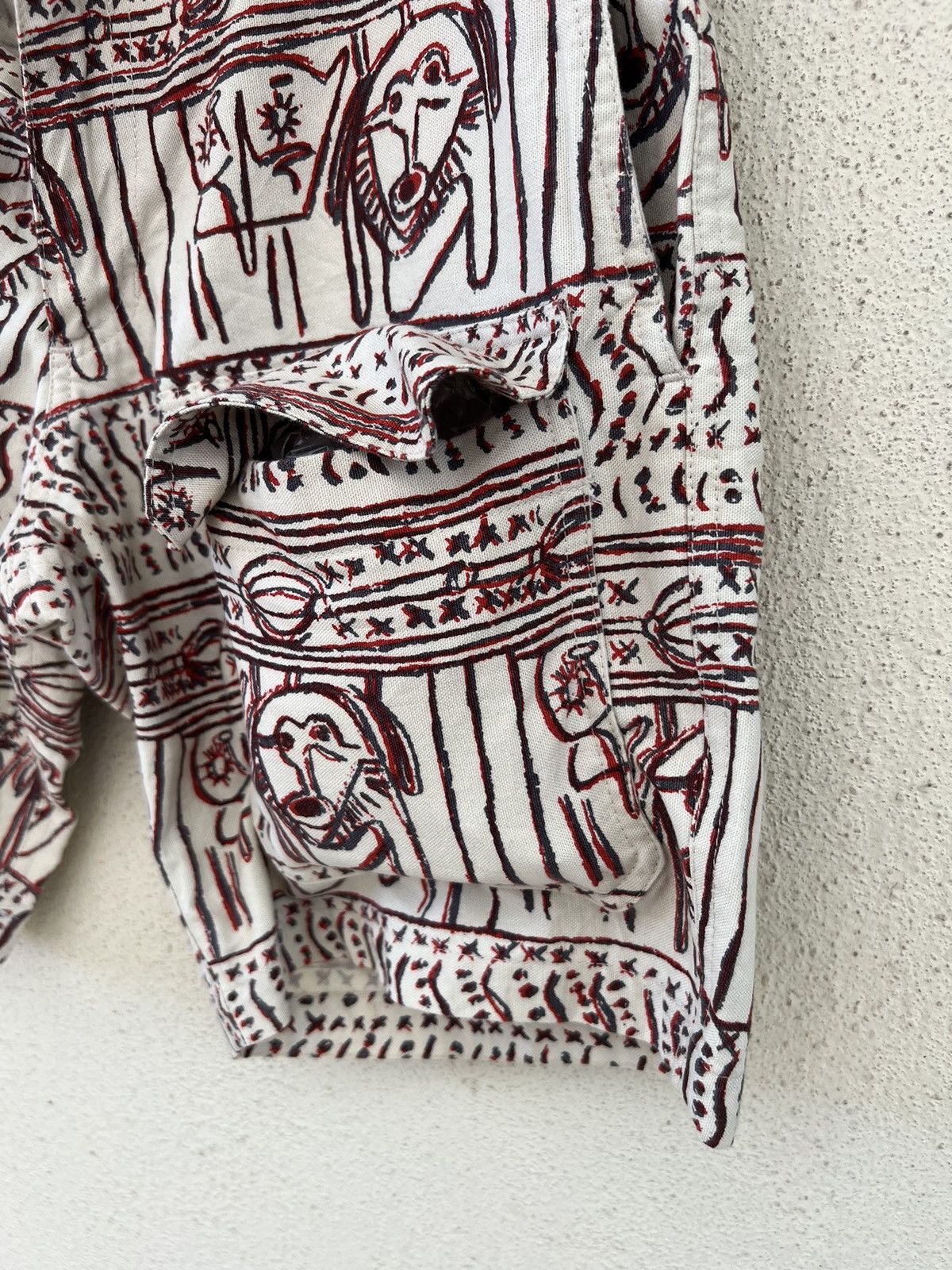 Monitaly Vintage Monitaly Multi Pocket Graffiti Short Pant Size US 29 - 12 Thumbnail