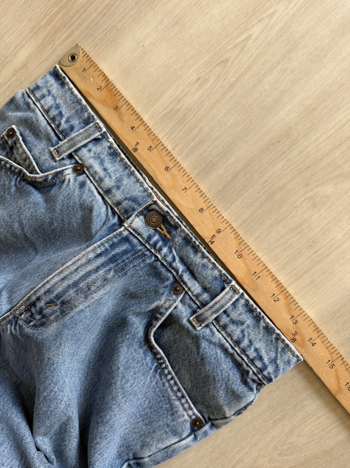 Levi's Vintage 90s Levis 550 Husky Orange Tab 29x25 *28x25 Size US 29 - 5 Thumbnail