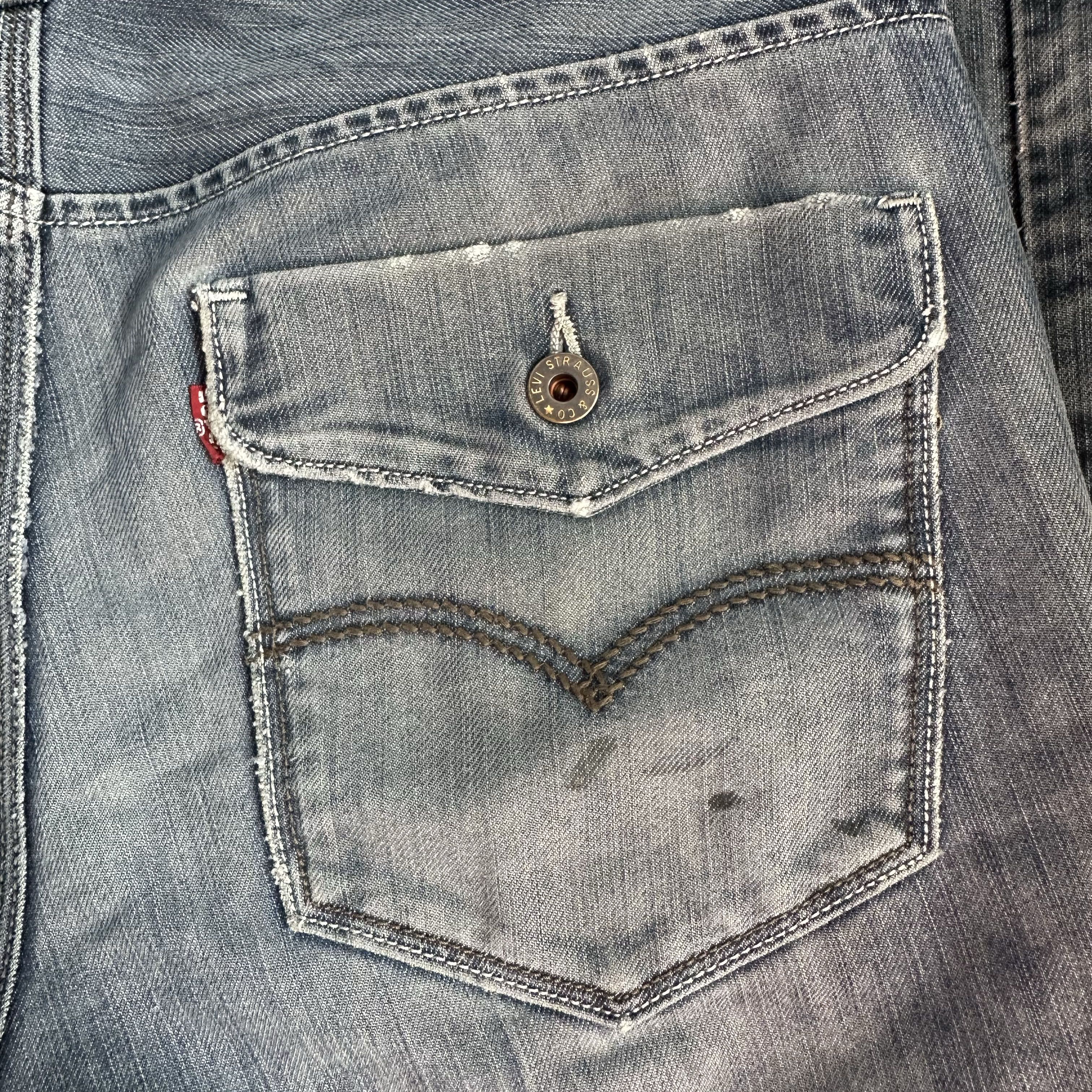 Levi's × Levi's Vintage Clothing Levis 514 straight jeans cropped distressed denim Size US 33 - 6 Thumbnail