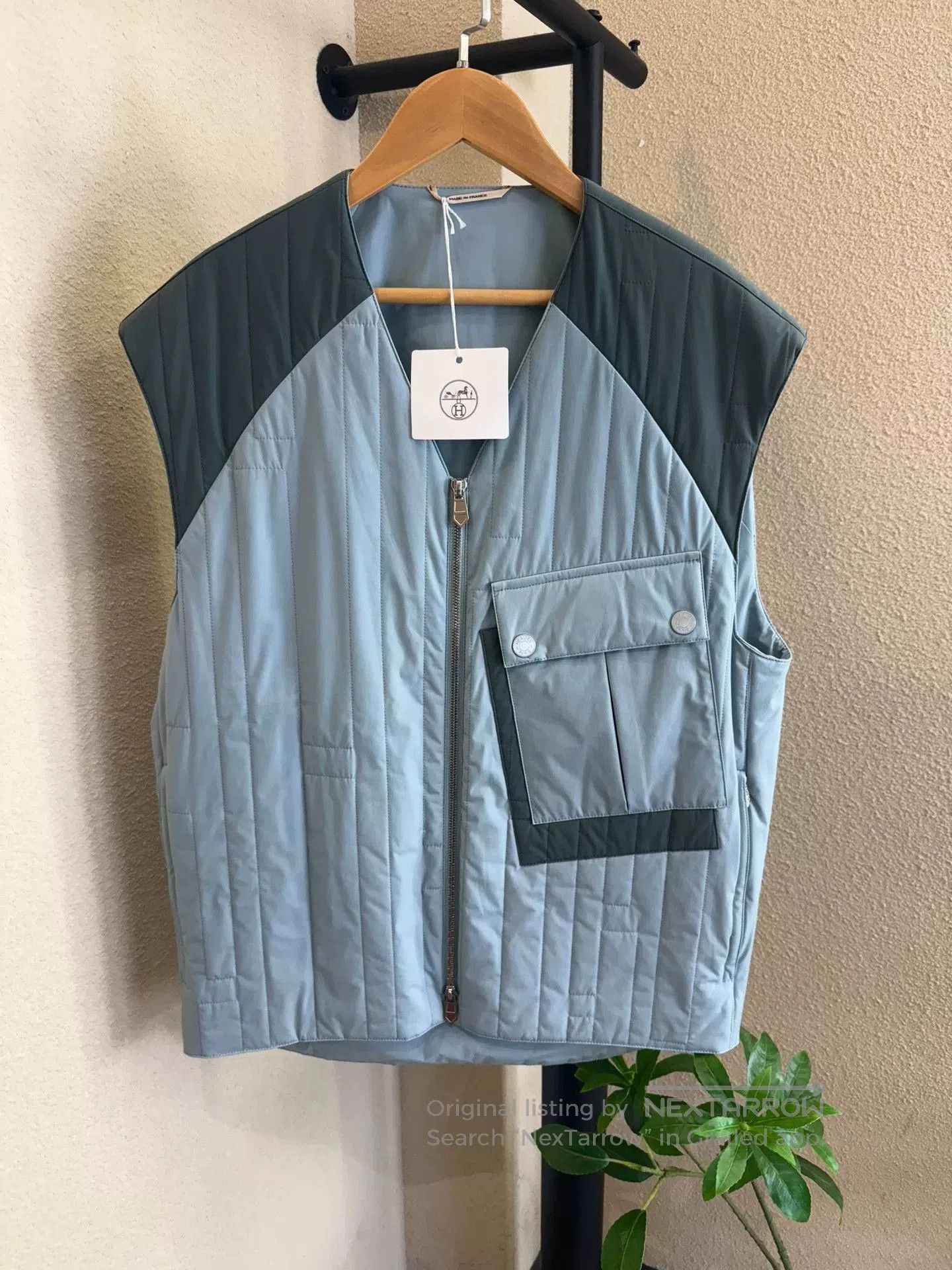 Hermes hermes color-block zip-up vest for men. Size US L / EU 52-54 / 3 - 1 Thumbnail