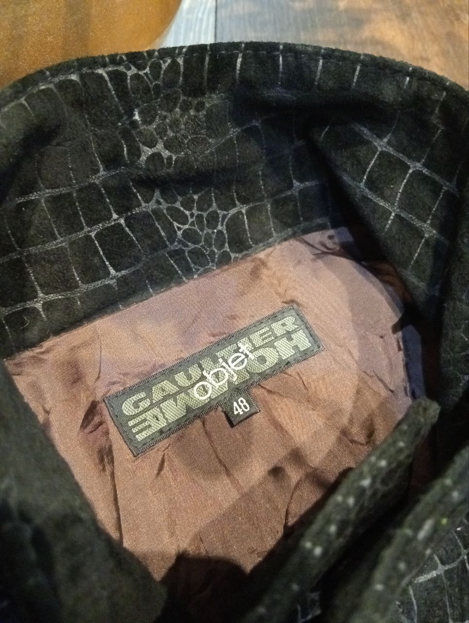 Jean Paul Gaultier RARE GAULTIER HOMME OBJET CROC SCALE STYLE LEATHER JACKET Size US M / EU 48-50 / 2 - 7 Thumbnail