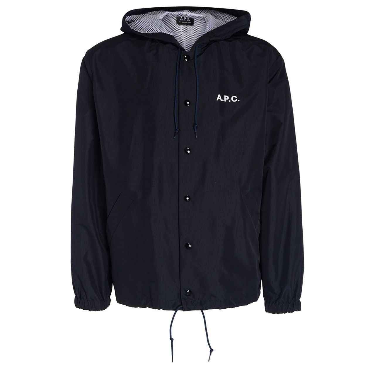 A.P.C. A.P.C. Greg navy blue hooded light blouson jacket Medium Size US M / EU 48-50 / 2 - 1 Thumbnail