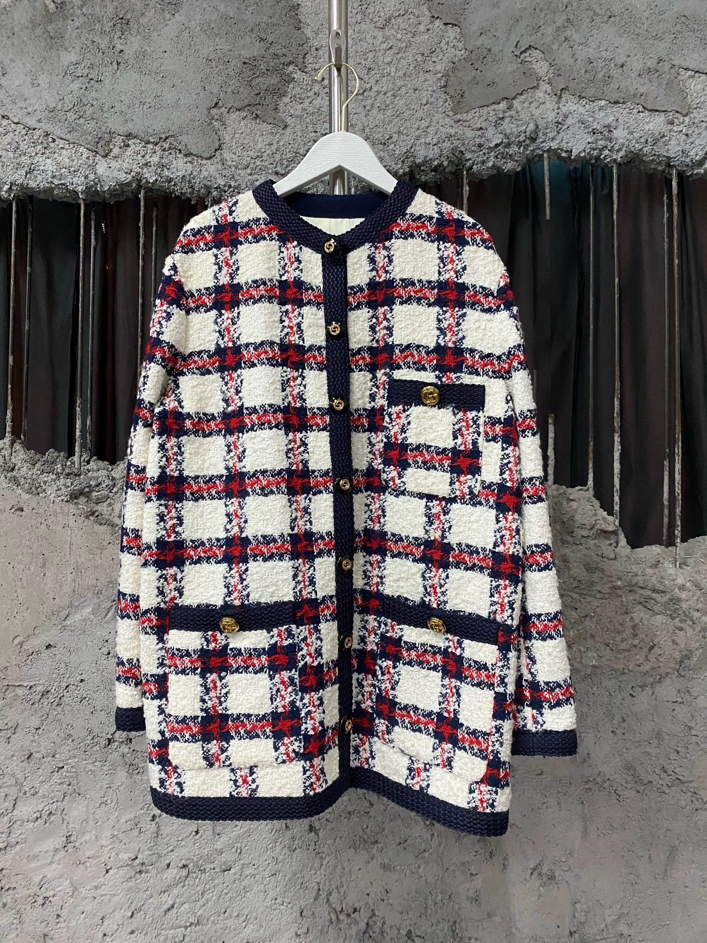 Gucci Gucci Gingham Tweed New Coats Size XS / US 0-2 / IT 36-38 - 1 Thumbnail