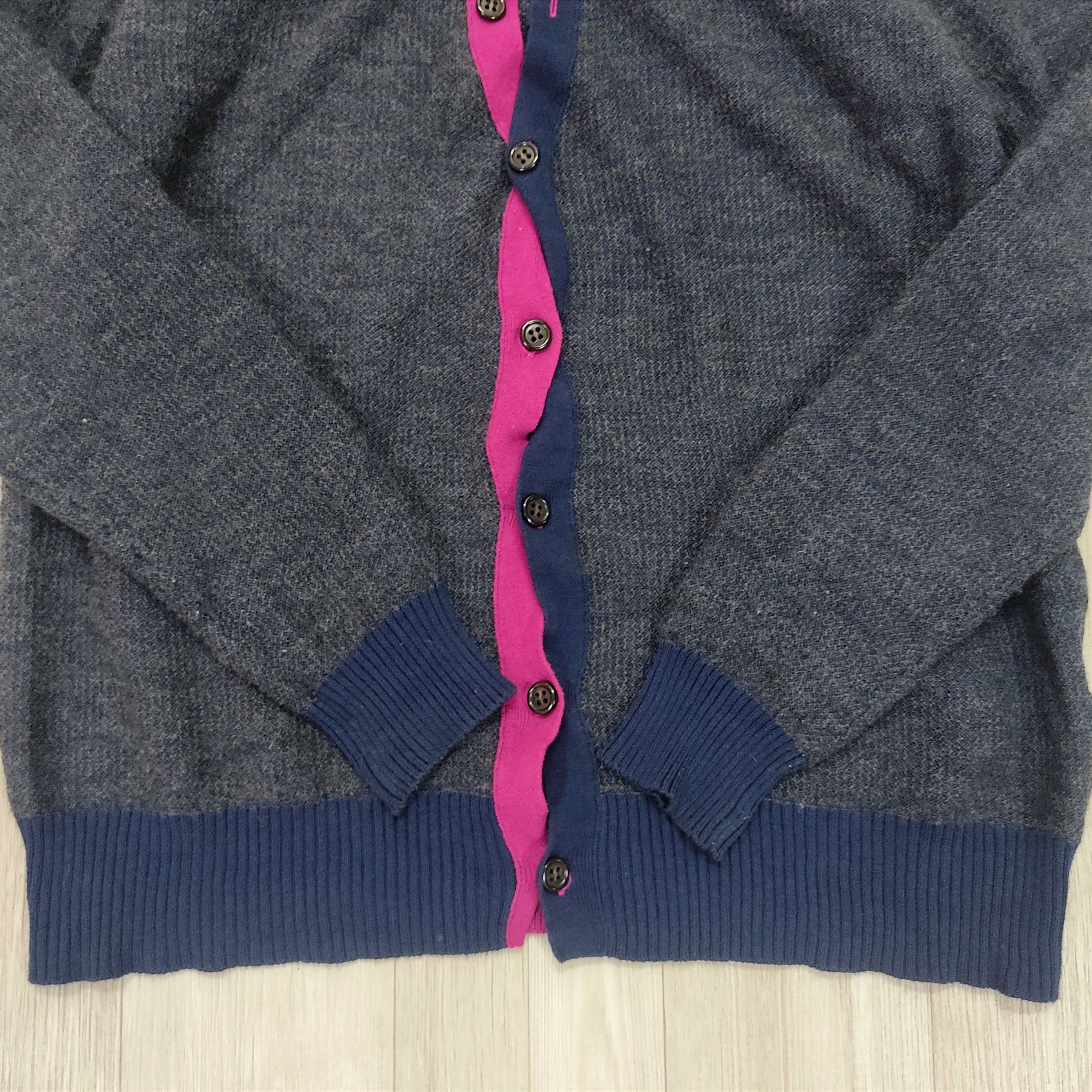 Frapbois FRAPBOIS by Issey Miyake Half Wool Hooded Cardigan Size M / US 6-8 / IT 42-44 - 9 Thumbnail