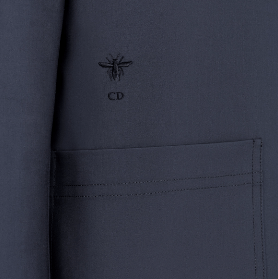 Dior o1w1db10525 127V44 Caro Jacket in Navy Blue Size XL / US 12-14 / IT 48-50 - 3 Thumbnail