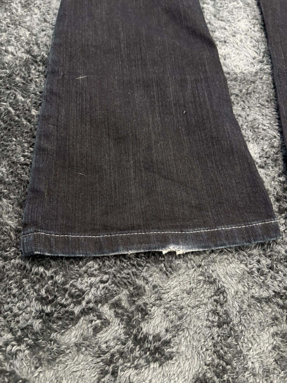 Hysteric Glamour Vintage Y2K Bootcut Flared Black Denim Jeans Size 27" / US 4 / IT 40 - 7 Thumbnail