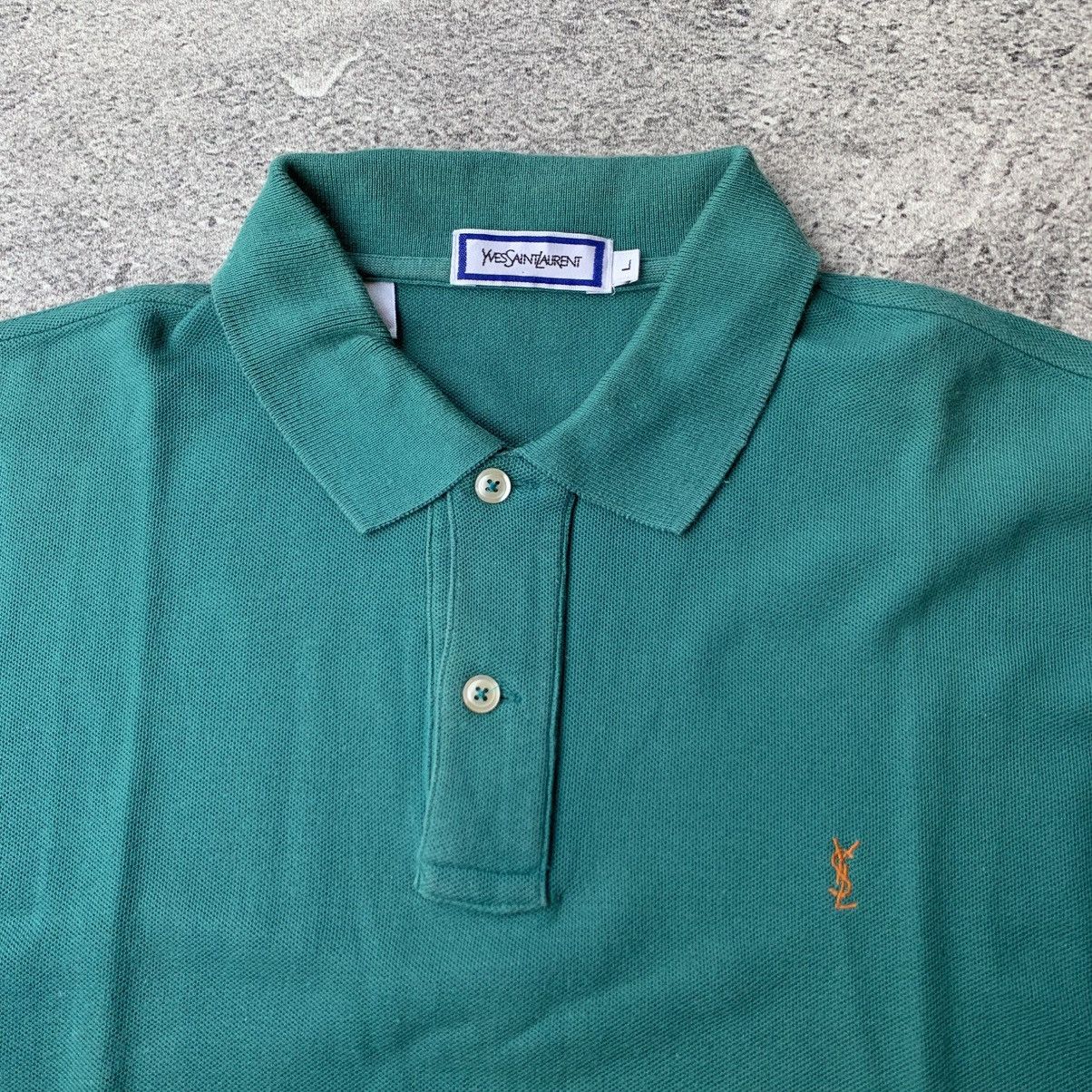 Yves Saint Laurent Vintage YvesSaintlaurent Polo Shirt Size US L / EU 52-54 / 3 - 3 Thumbnail