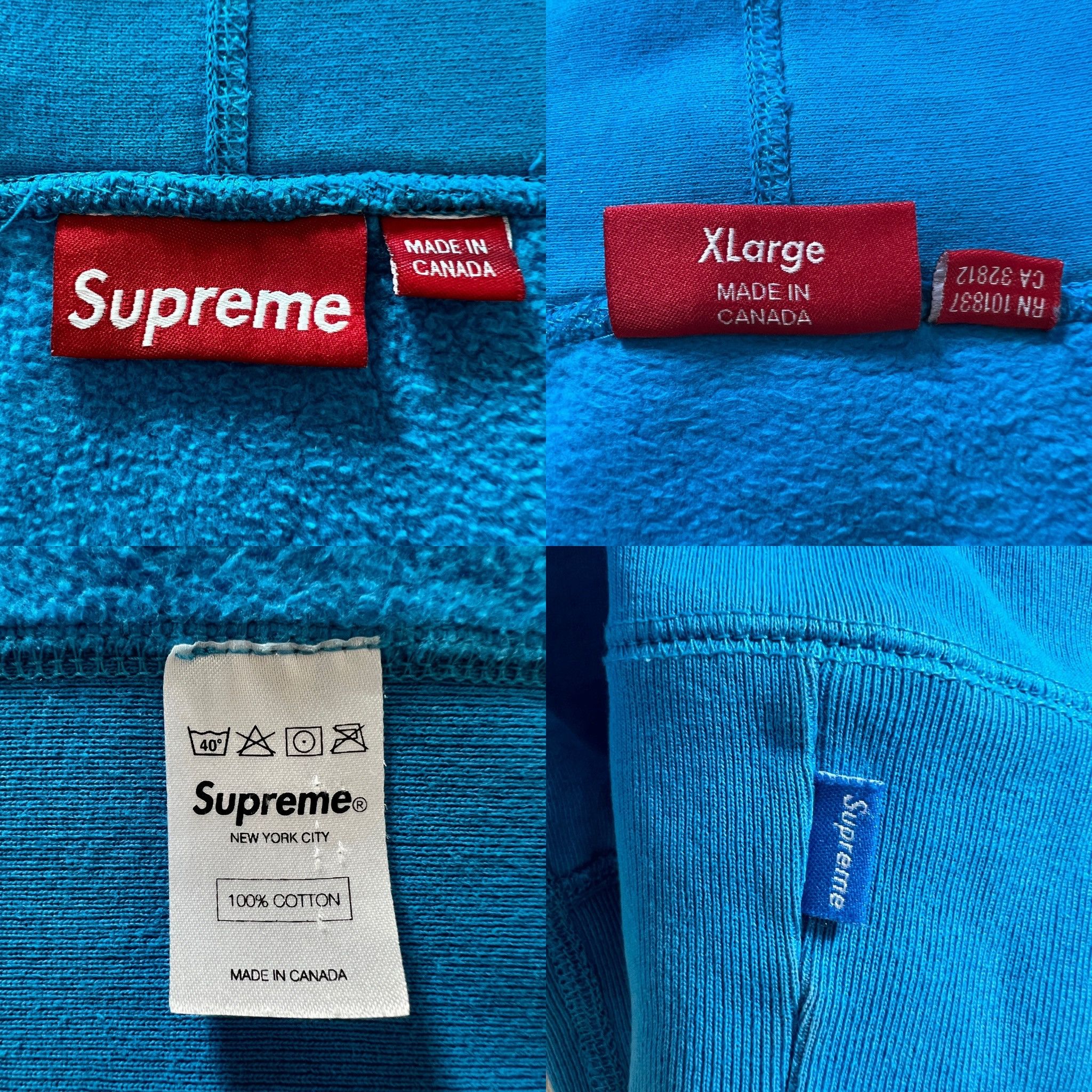 Supreme Supreme 2009 Box Logo Hoodie Red On Teal Size US XL / EU 56 / 4 - 6 Thumbnail