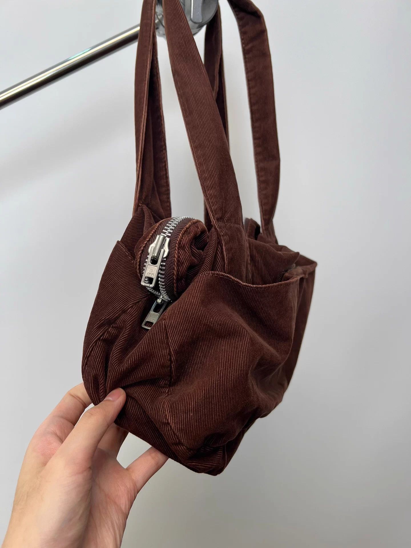 Yohji Yamamoto Yohji Yamamoto Y's wider shorter toffee corduroy baguette Size ONE SIZE - 3 Thumbnail