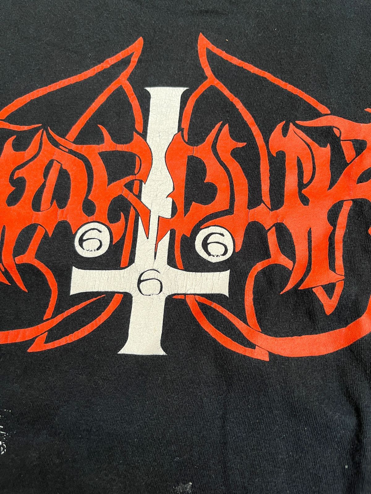 Band Tees Vintage 00s Marduk Fuck me Jesus Black Metal Tshirt Size US XL / EU 56 / 4 - 3 Thumbnail