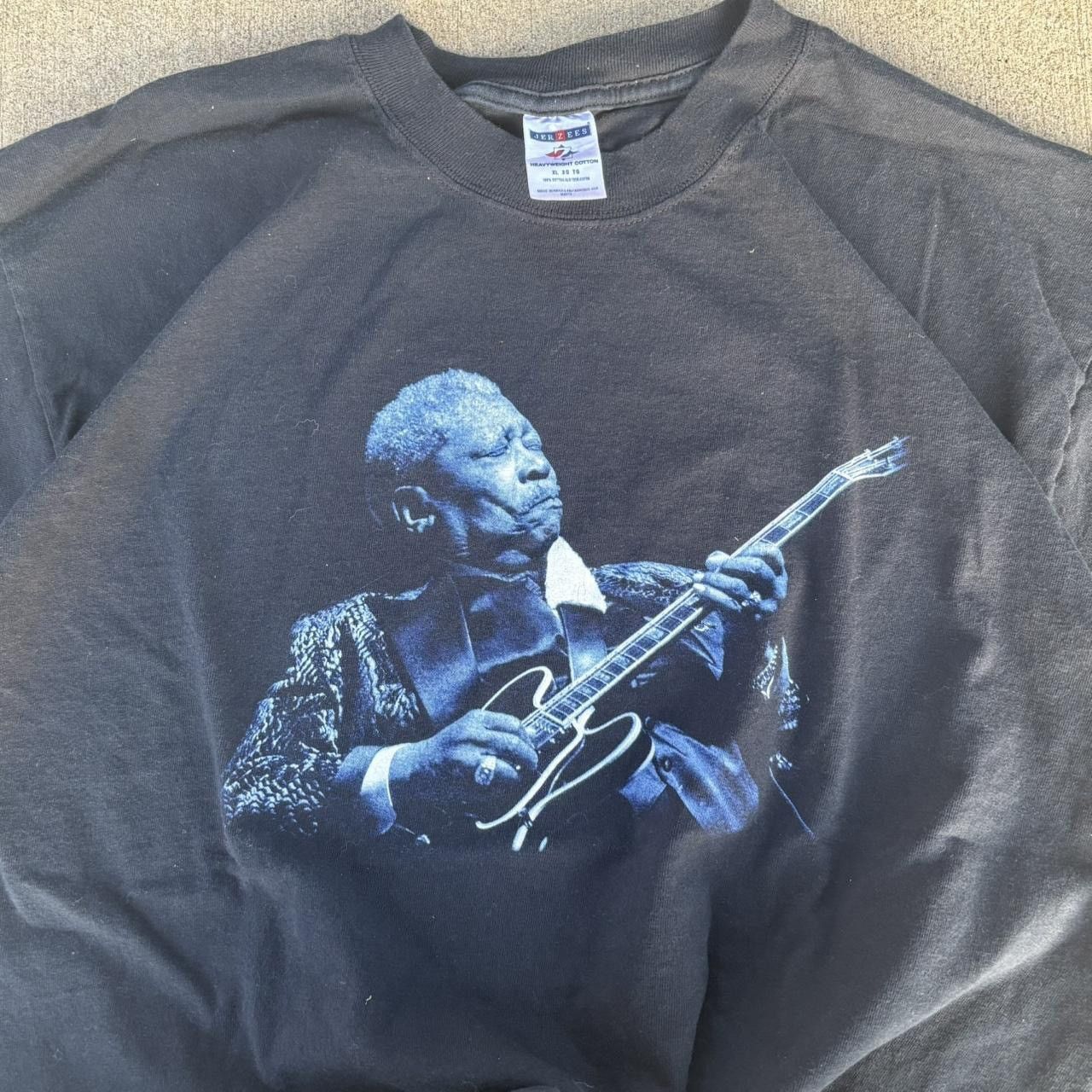 Band Tees × Jerzees × Vintage Vintage King Of the Blues Faded Tshirt Size US XL / EU 56 / 4 - 2 Thumbnail