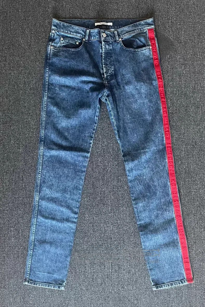 Givenchy Givenchy Denim pants side-stripe logo with stretch Size US 33 - 2 Thumbnail