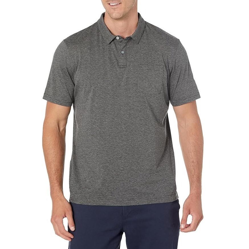 PGA Tour PGA Tour Apparel Men's Gray Pocket Golf Polo Size S Size US S / EU 44-46 / 1 - 1 Thumbnail