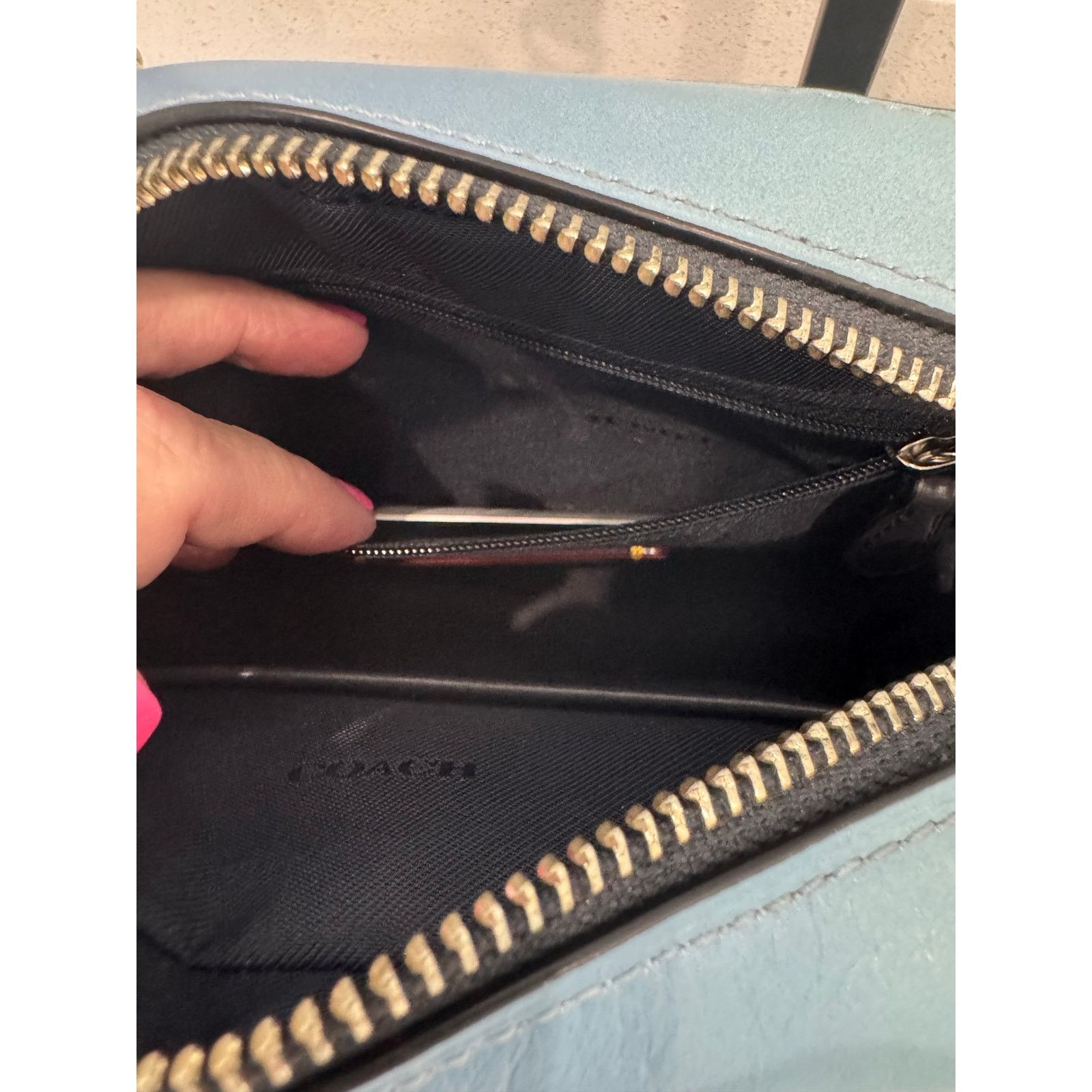 Coach Coach Ombre Signature Crossbody Bag – Blue Gradient Size ONE SIZE - 10 Thumbnail